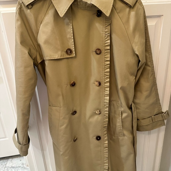 Kate Spade Ruffle Trench Coat - Picture 4 of 7